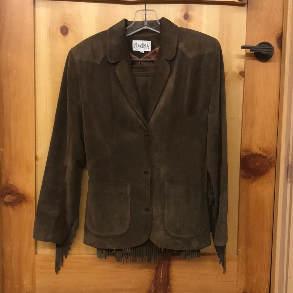 🛑SOLD🛑Maxima Suede Fringe Skirt & Jacket